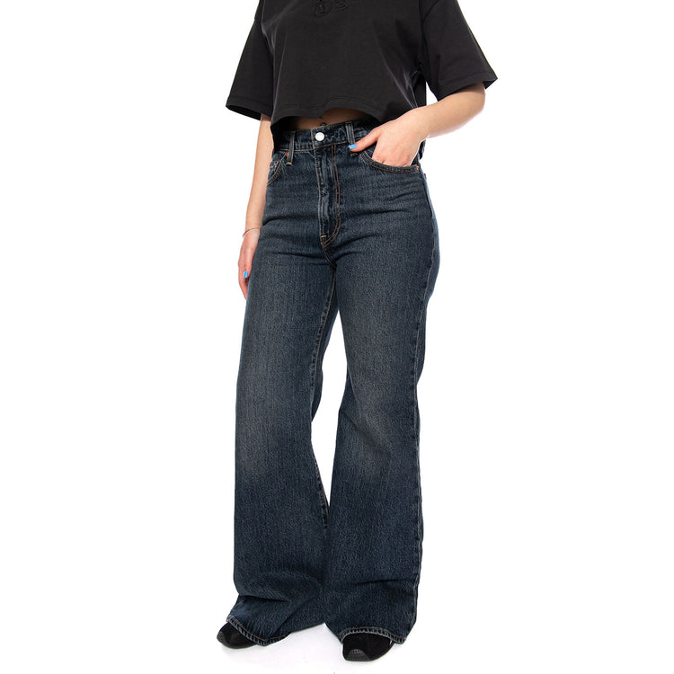 RIBCAGE BELL ROMANTIC STORY - Pantaloni Denim Jeans Donna Blu A7503 0019 LEVIS 