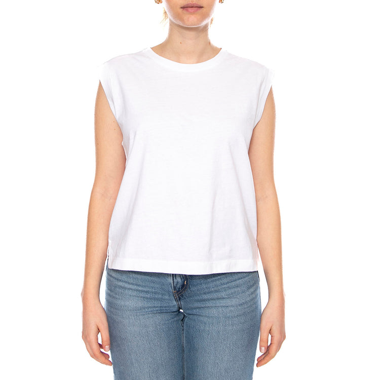 Boxy Tank - White + Slub - Canotta Donna Bianca A8794 0001 LEVIS 