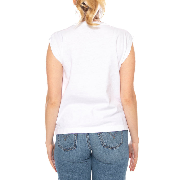 Boxy Tank - White + Slub - Canotta Donna Bianca A8794 0001 LEVIS 