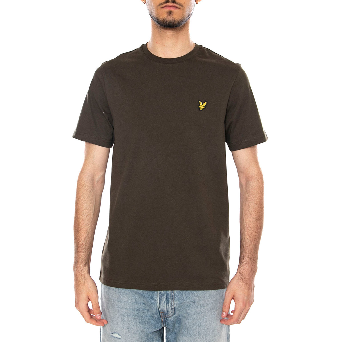 PLAIN T-SHIRT OLIVE - Maglietta Girocollo Uomo Verde TS400VOG W48 LYLE & SCOTT 