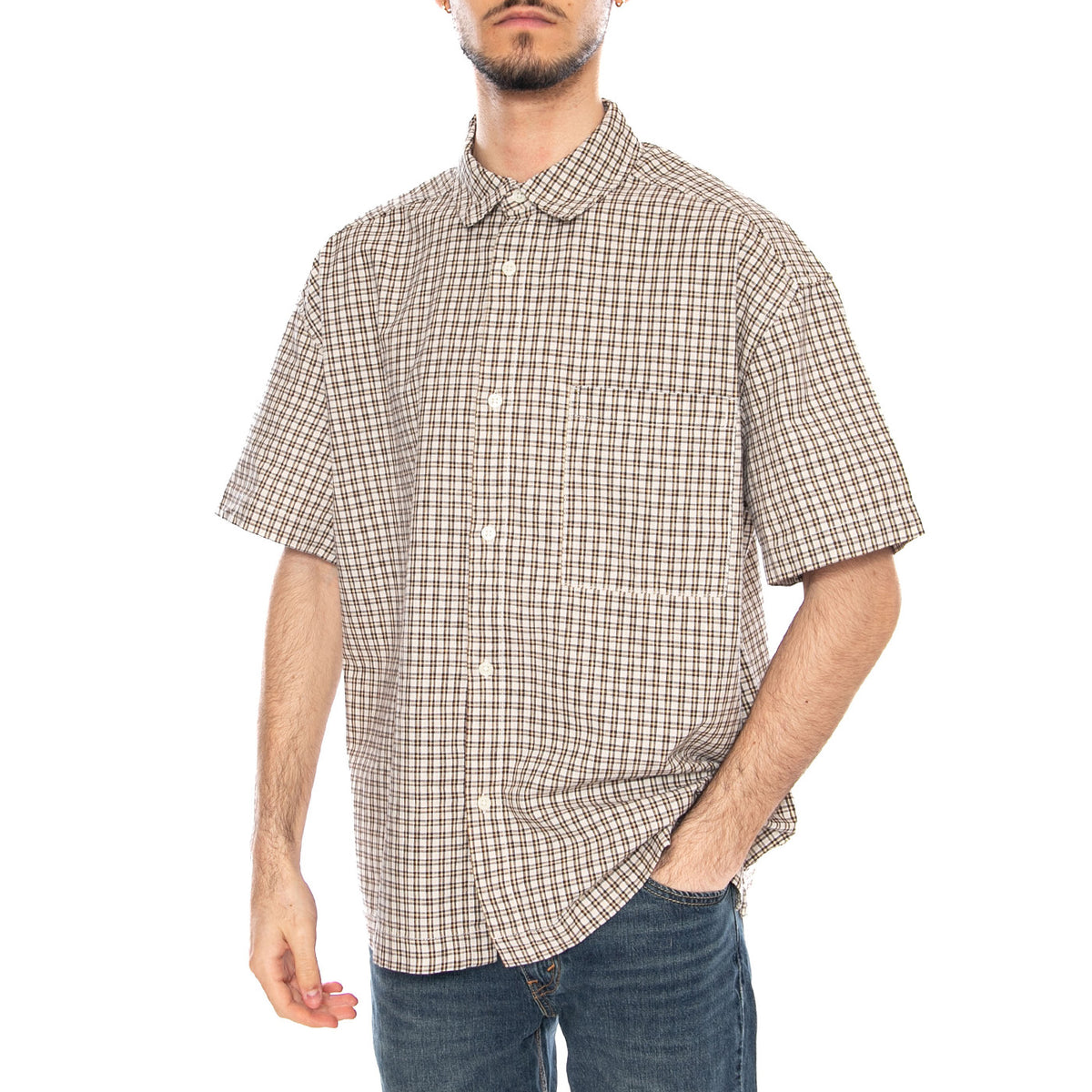 S/S Shirt - Camicia Maniche Corte Mini Scacchi Multicolore Uomo 22037293 4943799 ONLY & SONS 