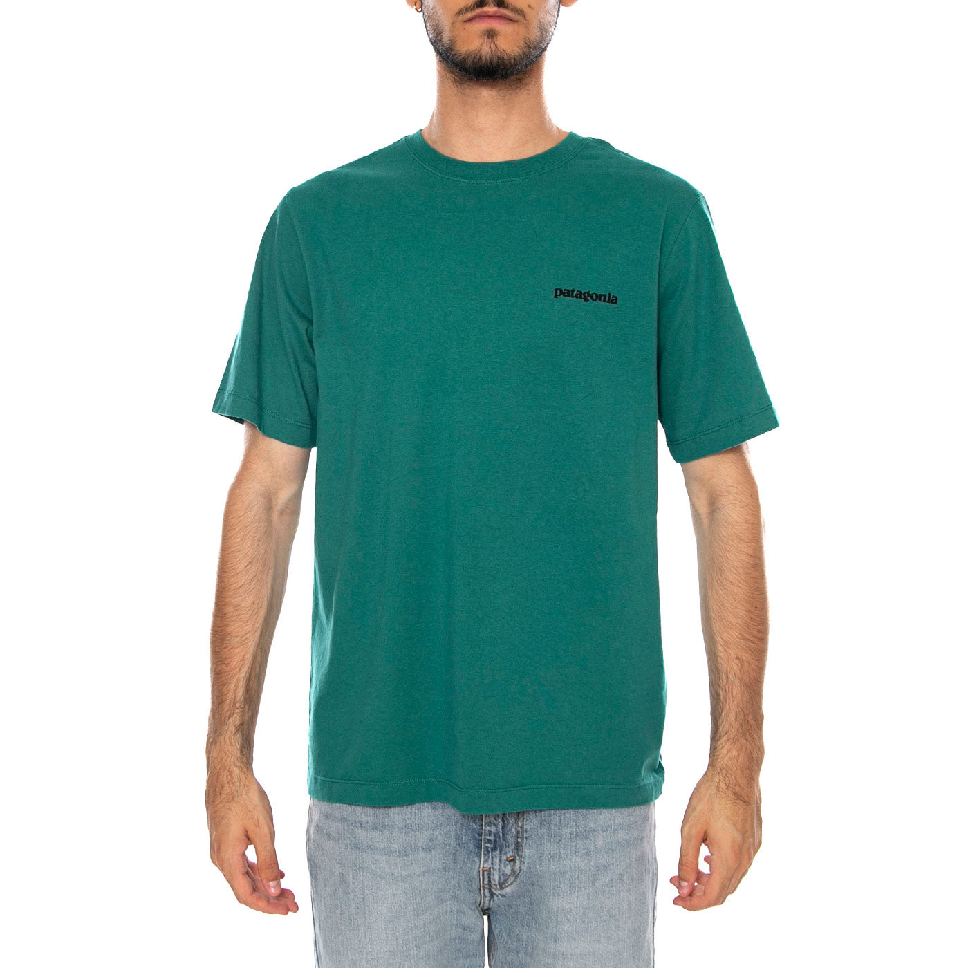 M'S P-6 LOGO T-SHIRT GEM GREEN - Maglietta Girocollo Uomo Verde 37882 GEMG PATAGONIA 