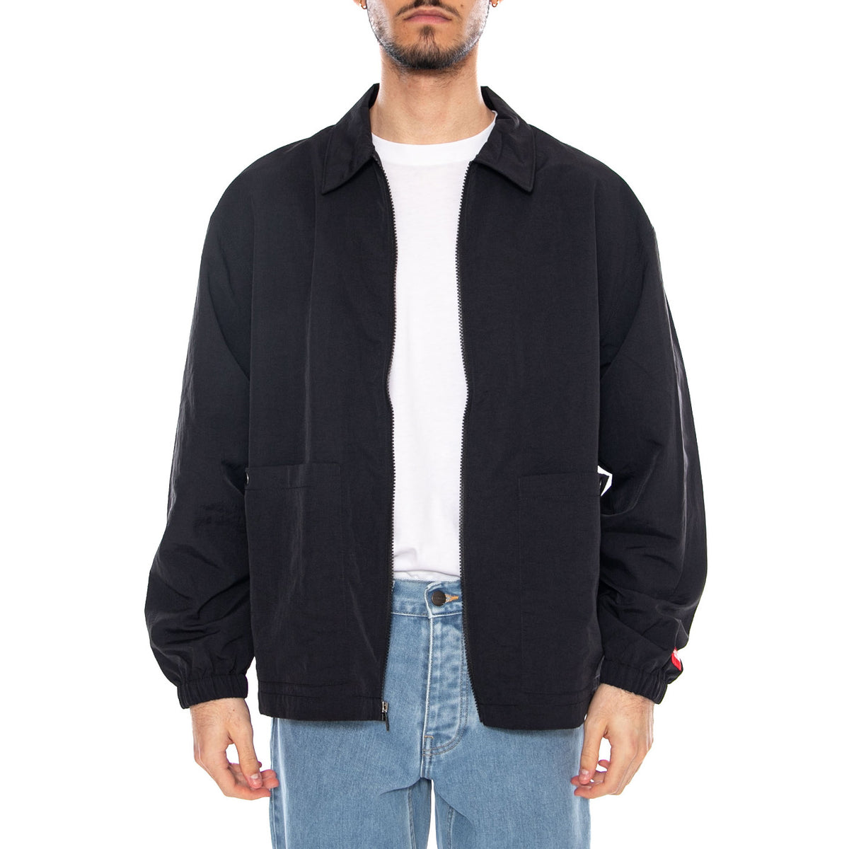 M TNF Red Box L/S Top TNF Black - Giacca con Zip Uomo Nera NF0A8FHC JK31 THE NORTH FACE 