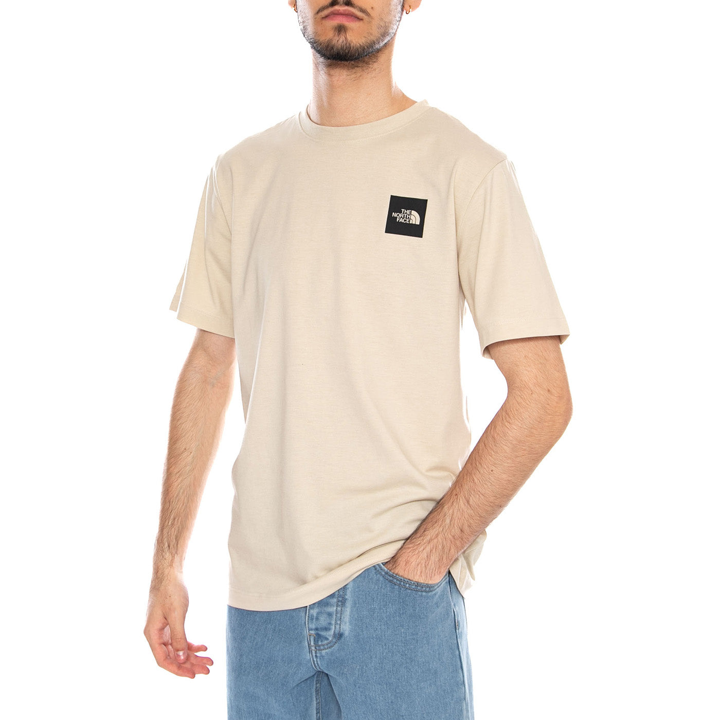 M Evo Box HD RG SS Desert Stone - Maglietta Girocollo Uomo Beige NF0A8G9C DOM1 THE NORTH FACE 