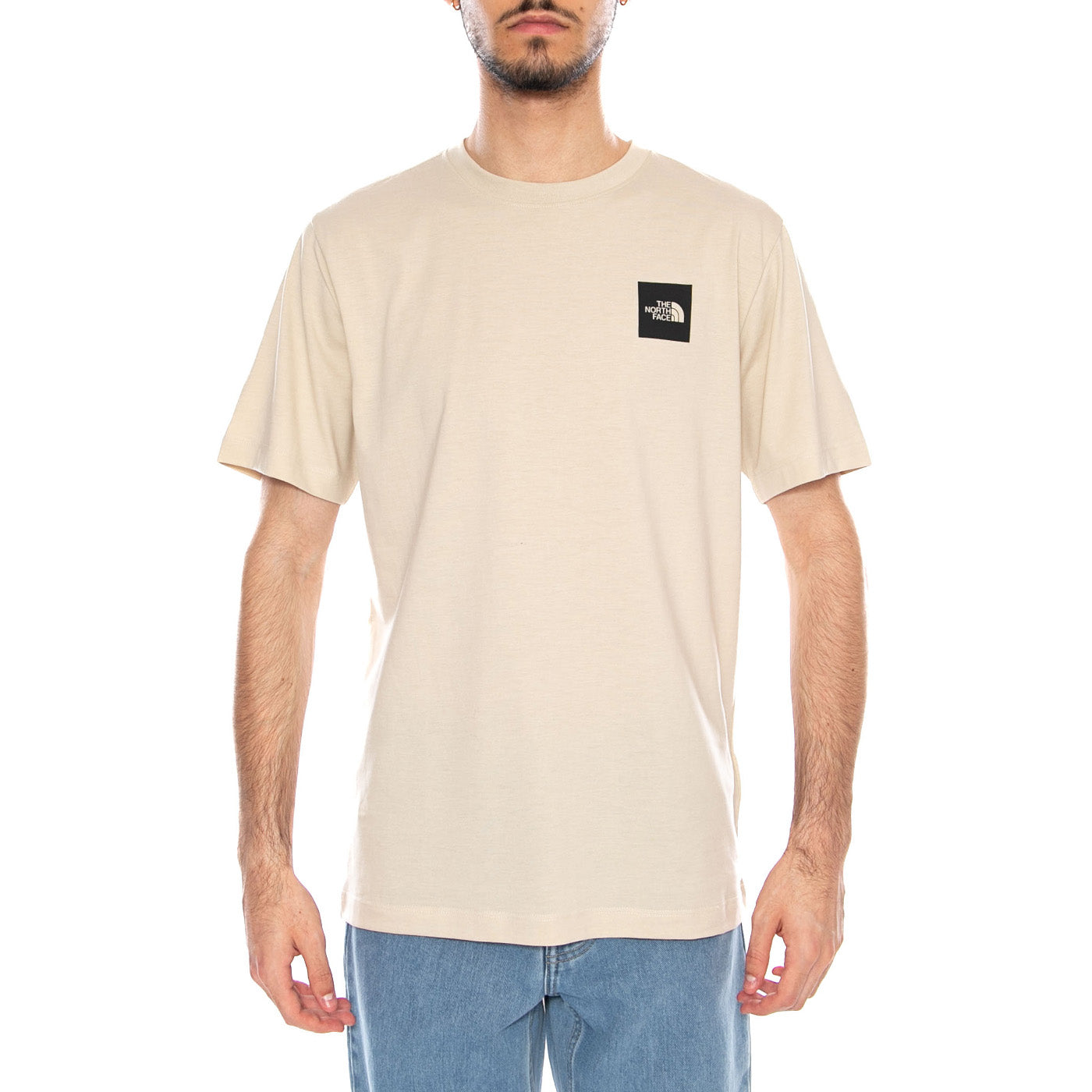 M Evo Box HD RG SS Desert Stone - Maglietta Girocollo Uomo Beige NF0A8G9C DOM1 THE NORTH FACE 