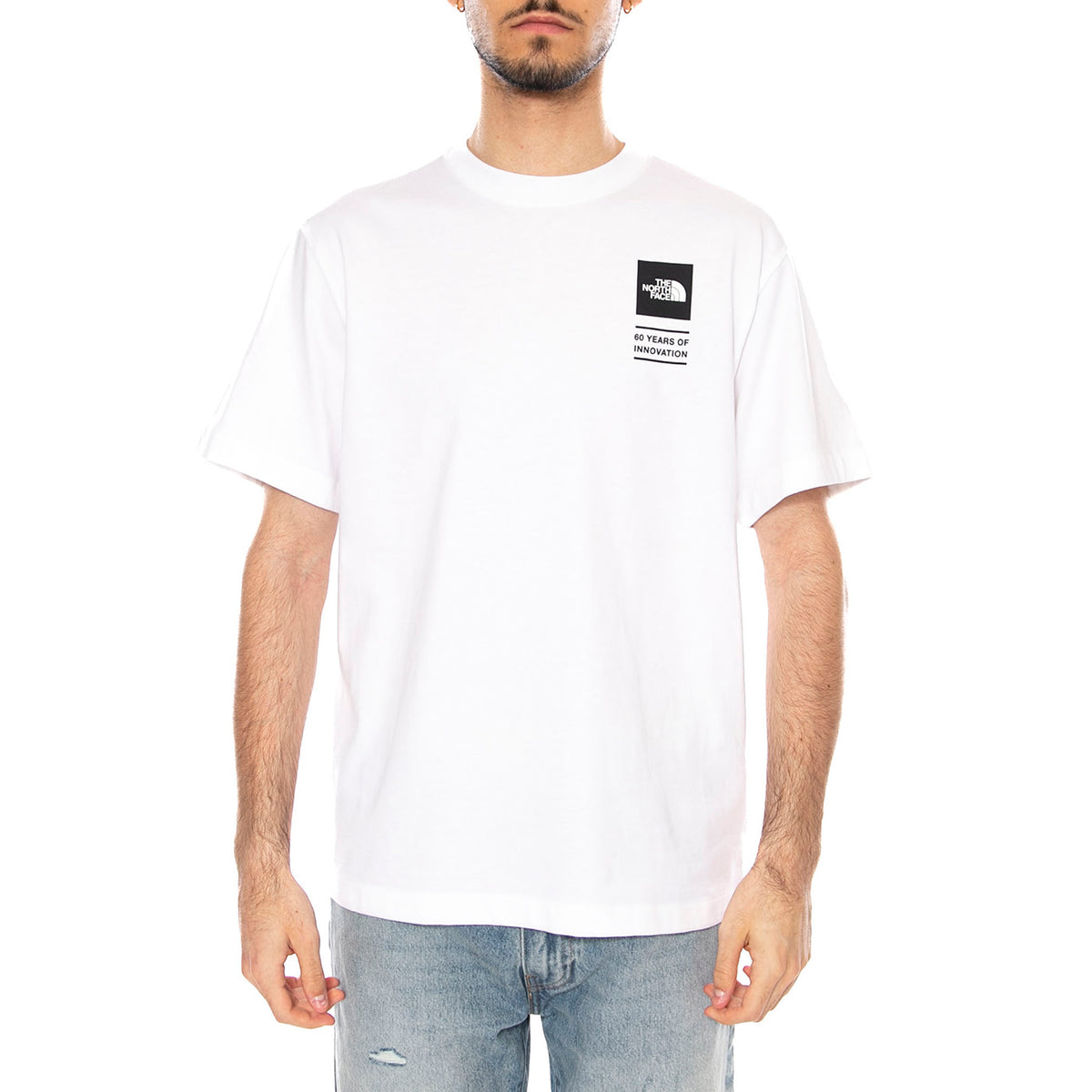 M TNF CEL RX SS TEE - Maglietta Girocollo Uomo Bianca NF0A8GAR FN41 THE NORTH FACE 