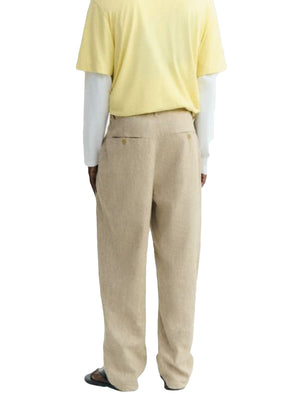 SIGURD PANTS ECRU - Pantaloni Uomo Écru MPT00174 EHS THINKING MU 