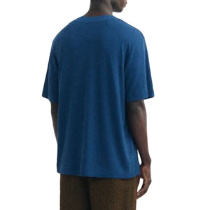 ROY T-SHIRT NAVY HEMP - Maglietta Girocollo Uomo Blu MTS00515 NHP THINKING MU 