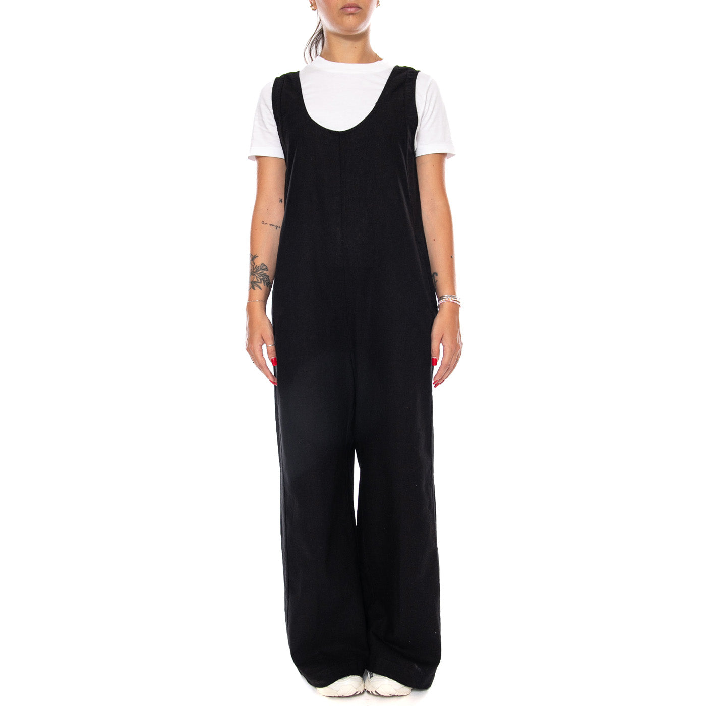 JADEN JUMPSUIT BLACK - Tuta Donna Nera WJS00128 BLK THINKING MU 