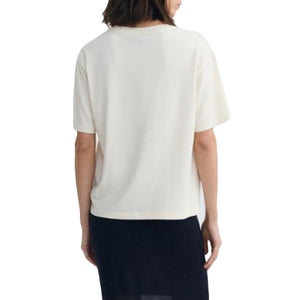 LUCIA TEE WHITE - Maglietta Girocollo Donna Bianca WTS00489 PNT THINKING MU 