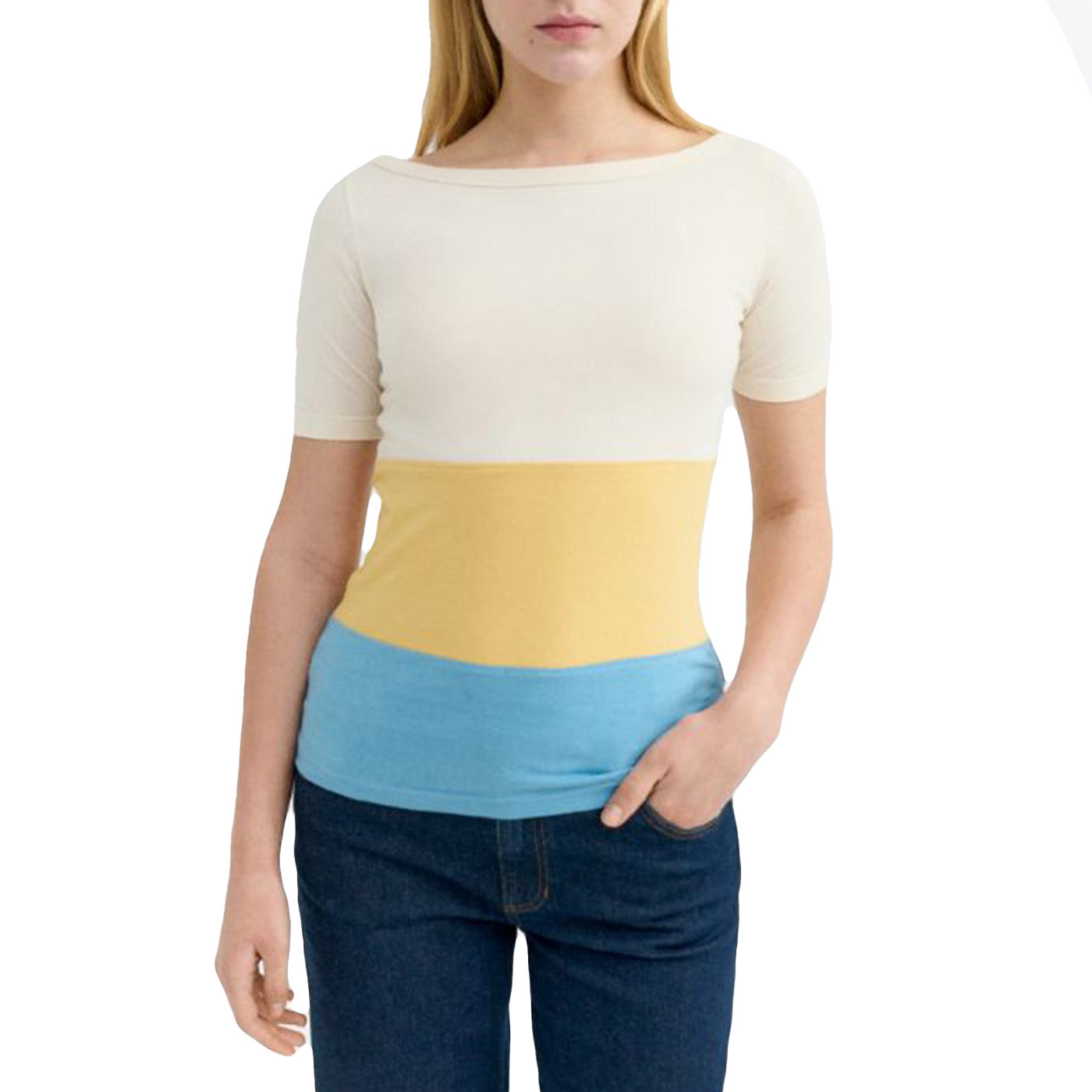 ZURA TEE MULTICOLOR - Maglietta Girocollo Donna Multicolore WTS00506 MLT THINKING MU 