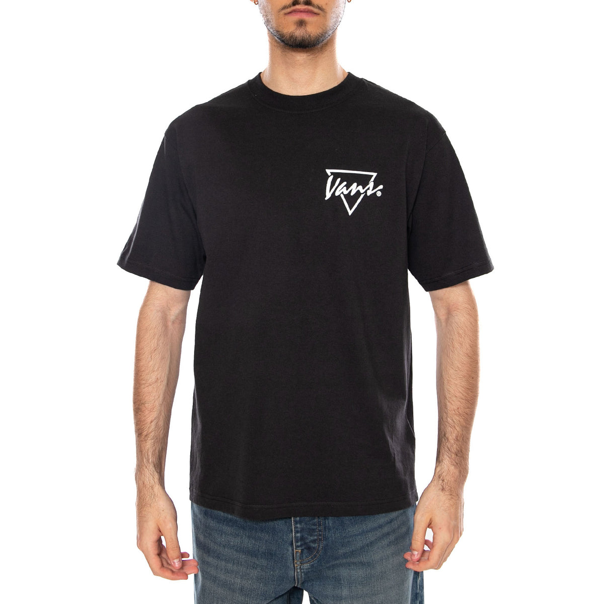 PALM DRIVE SS TEE - Maglietta Girocollo Uomo Nera VN000SXE BLK1 VANS 