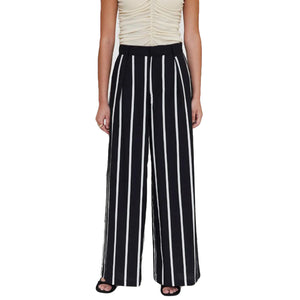 PANTALÓN CON ESTAMPADO GRIMAUD BLACK - Pantaloni Donna Nero / Multicolore 61W/41212 BLK WILD PONY 