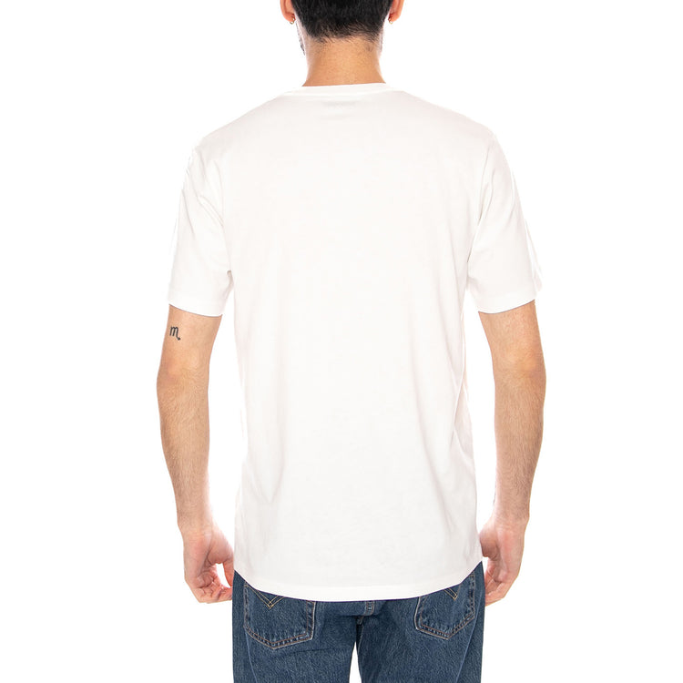 SMALL AMERICANA TEE WORN WHITE - Maglietta Girocollo Uomo Bianca 112377981 WHT WRANGLER 
