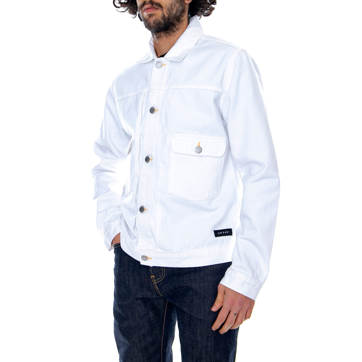E-Classic - White - Giacca Estiva Uomo Bianca I026684-02GD . EDWIN 