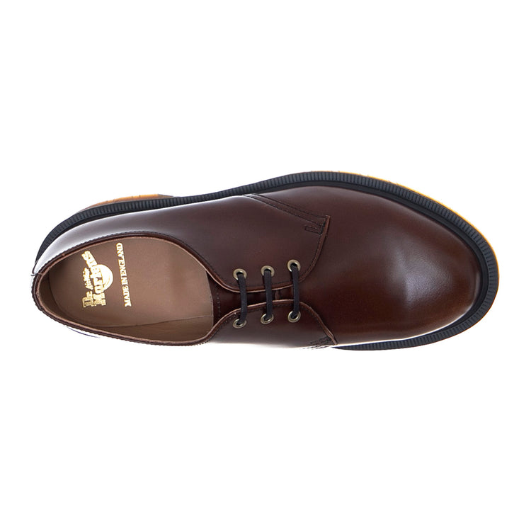 1461 Boanil Brush - Brown - Scarpe Stringate Profilo Basso Uomo Marroni - Made in England DMP1461TNBB16069220 . DR.MARTENS 