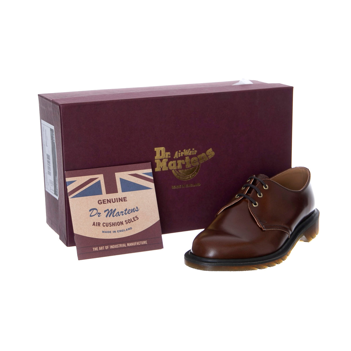 1461 Boanil Brush - Brown - Scarpe Stringate Profilo Basso Uomo Marroni - Made in England DMP1461TNBB16069220 . DR.MARTENS 