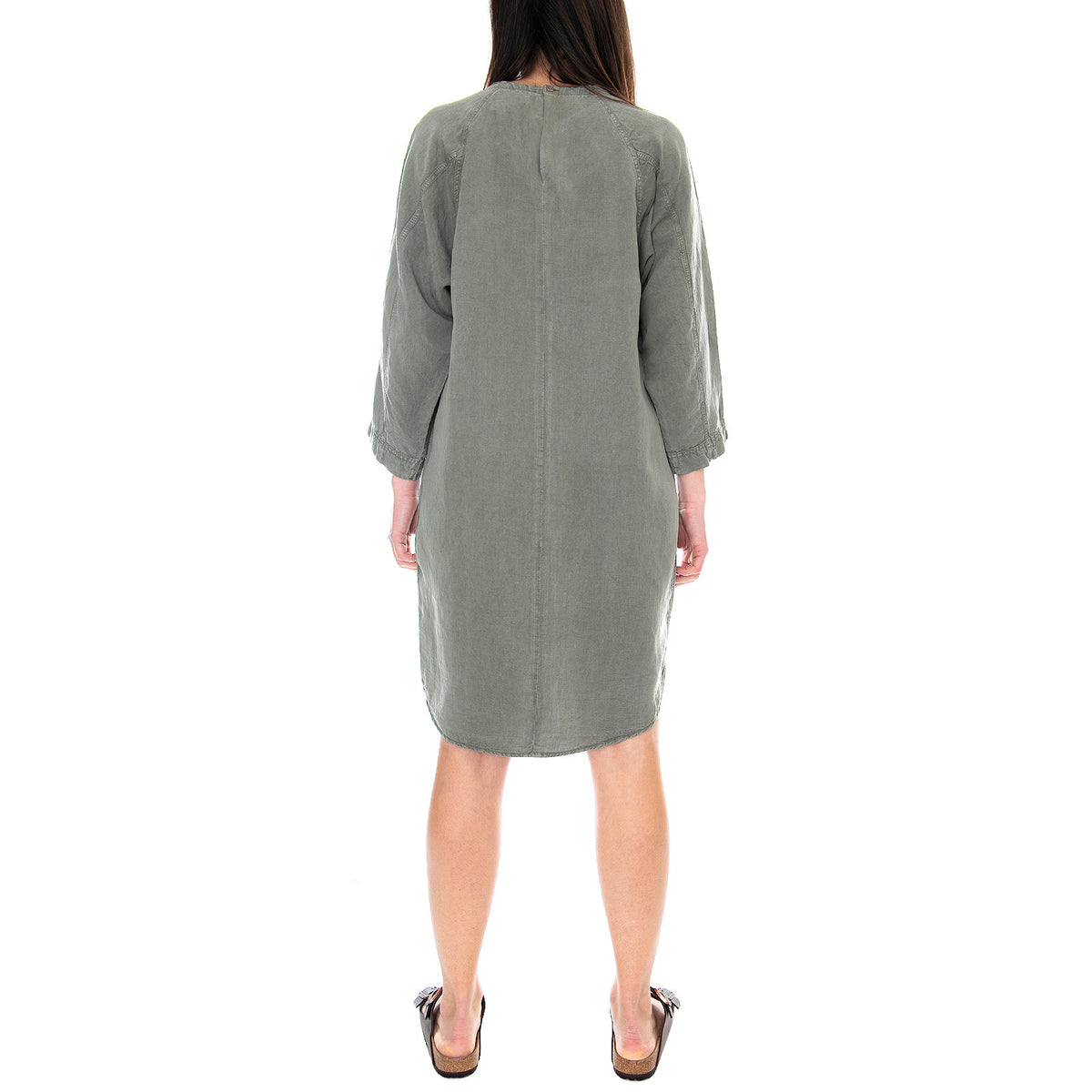 Lynxie Dress - Dark Sage - Abito Donna Verde 201616-076 . ELVINE 
