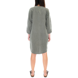 Lynxie Dress - Dark Sage - Abito Donna Verde 201616-076 . ELVINE 