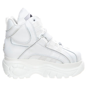 Leather 1348-14 Boots - White - Scarpe Profilo Alto Donna Bianche BFL1348-14-BL . BUFFALO 