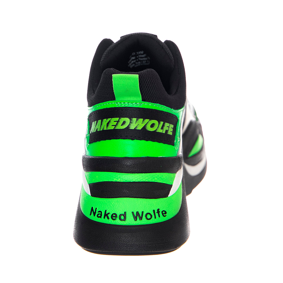 Track Shoes - Neon Green / Black - Scarpe Stringate Profilo Basso Donna Verdi / Nere NWSTRACK-NEOGRN . NAKED WOLFE 