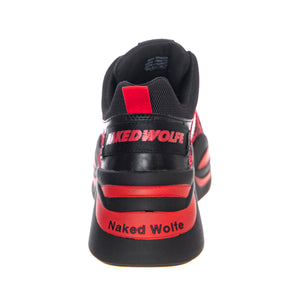 Track Sneakers - Red / Red Leopard / Black - Scarpe Profilo Basso Donna Multicolore NWSTRACK-REDRED . NAKED WOLFE 
