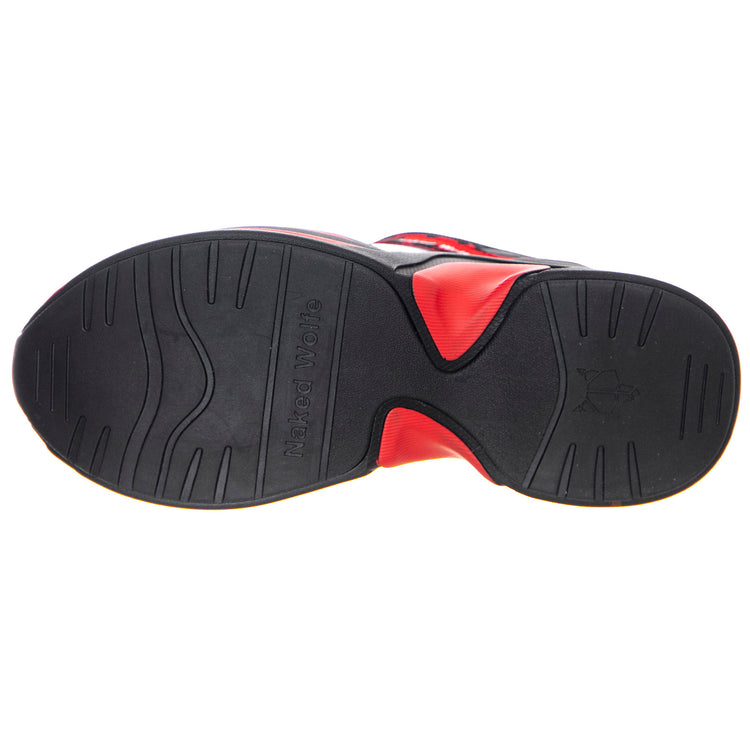 Track Sneakers - Red / Red Leopard / Black - Scarpe Profilo Basso Donna Multicolore NWSTRACK-REDRED . NAKED WOLFE 