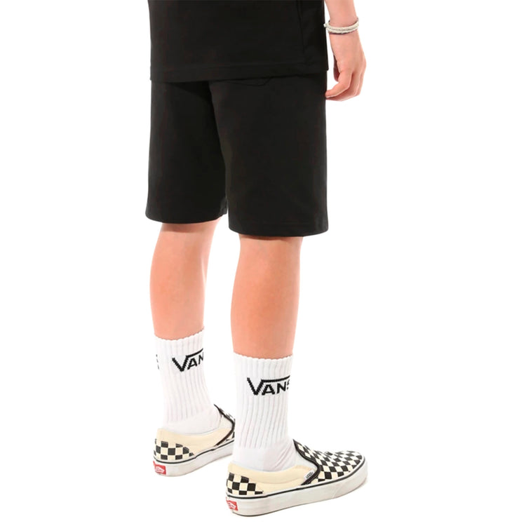 Boy Pile Og Checker Shorts - Black - Bermuda Bambino Neri VN0A4MQ6BLK1 . VANS 