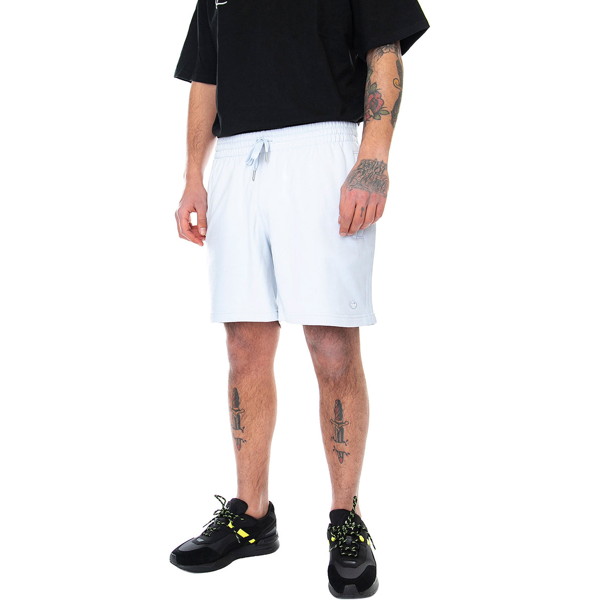 Mens Adicolor Premium Shorts - Halo Blue - Bermuda Uomo Arzzurri GN3365 . ADIDAS 