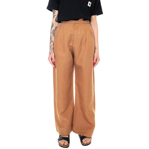 Womens Lisette Pants - Toffee - Pantaloni Donna Marroni 330332-441 . ELVINE 