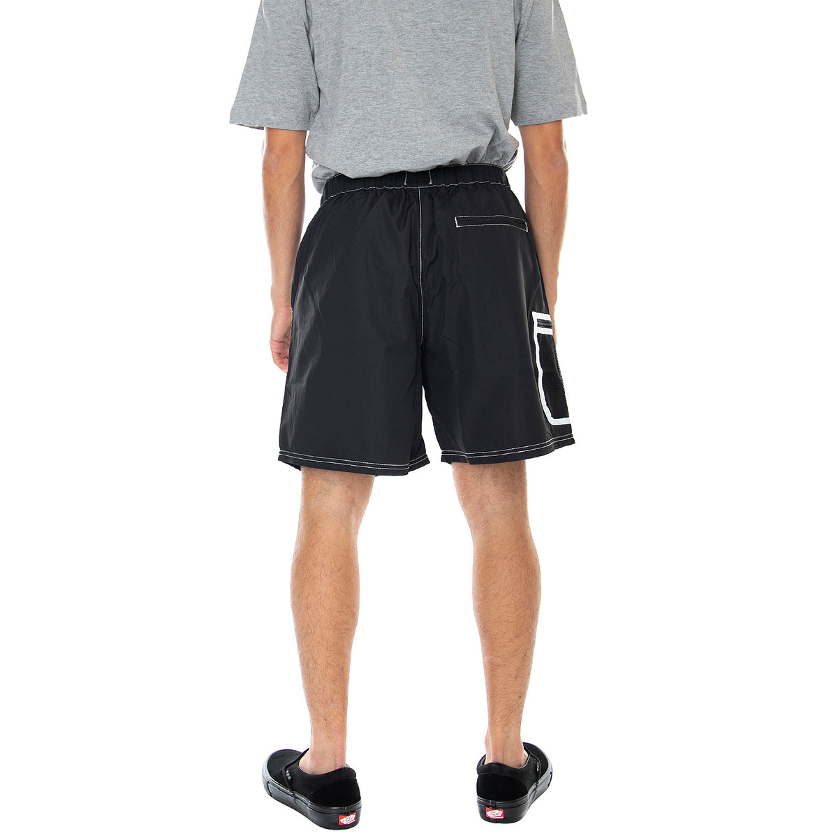 Mens Peak Contrast Shorts - Black - Bermuda Uomo Neri PT00157-BLACK . HUF 