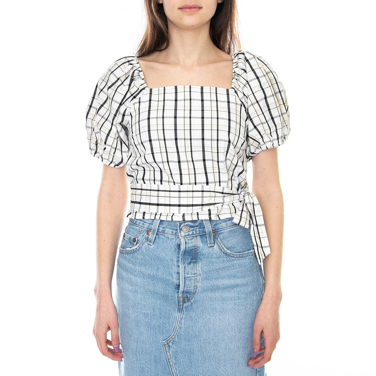 Vera Blouse - Sally Plaid / Cloud Dancer - Top Donna Multicolore 29298-0002 . LEVIS 