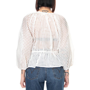 Womens Delilah Wrap Top - Sugar Swizzle - Top Donna Bianco 29542-0002 . LEVIS 