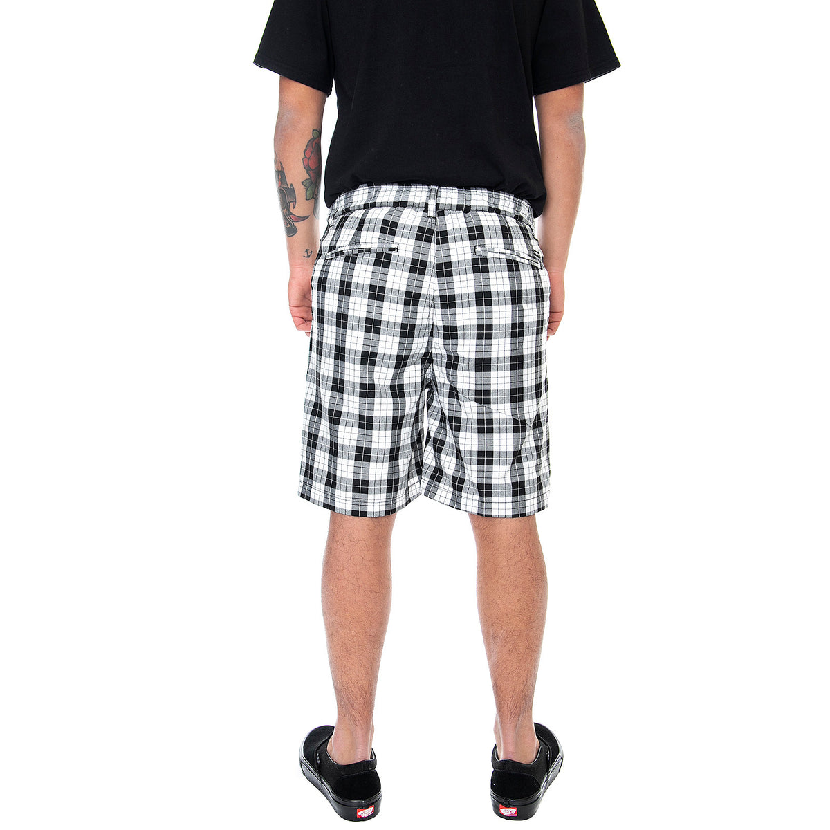 Mens Newton Dress Shorts - Black / Multi - Bermuda Uomo Multicolore 172120070-BKM . OBEY 