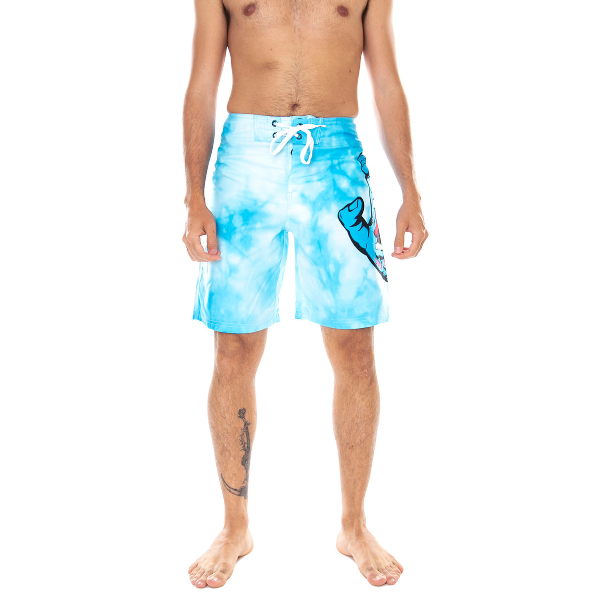Mens Hand Boardie Swim Shorts - Blue Tie Dye - Bermuda da Bagno Uomo Multicolore SC-SS21-081 . SANTA CRUZ 