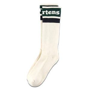 Athletic Logo Socks - Egret / Green / Navy Blue - Calzini Multicolore DMCAC681113 . DR.MARTENS 