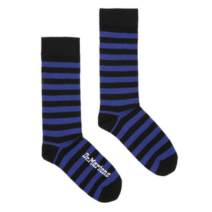 Thin Stripe Socks - Blue / Black - Calzini Blu / Neri DMCAC694924 . DR.MARTENS 