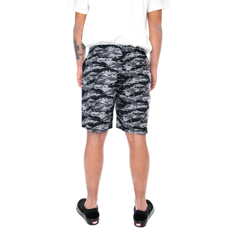 Mens Fuck It Shorts - Black Tiger Camo - Bermuda Uomo Neri / Multicolore PT00123-BLACK . HUF 
