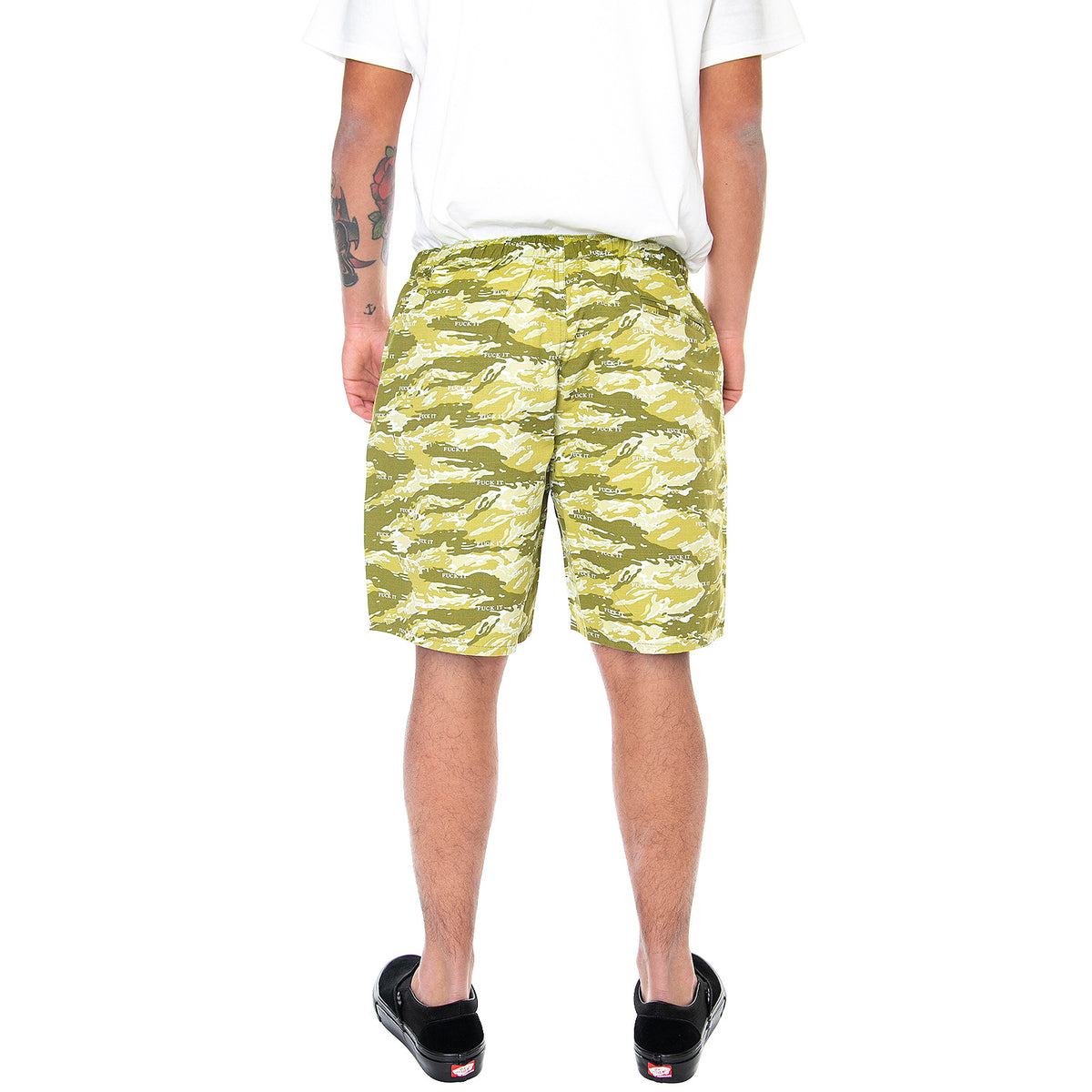Mens Fuck It Shorts - Tiger Camo - Bermuda Uomo Multicolore PT00123-DYOLI . HUF 