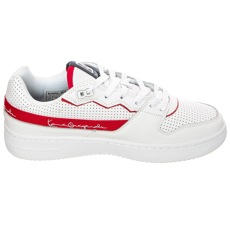 Mens Kani 89 Shoes - White / Red - Scarpe Stringate Profilo Basso Uomo Bianche KRSKKFWM000004 . KARL KANI 