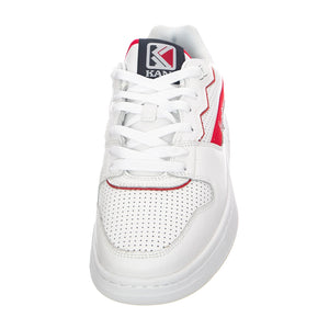 Mens Kani 89 Shoes - White / Red - Scarpe Stringate Profilo Basso Uomo Bianche KRSKKFWM000004 . KARL KANI 