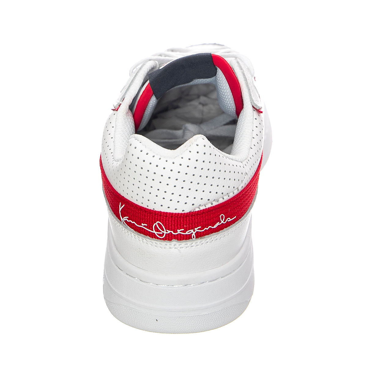Mens Kani 89 Shoes - White / Red - Scarpe Stringate Profilo Basso Uomo Bianche KRSKKFWM000004 . KARL KANI 