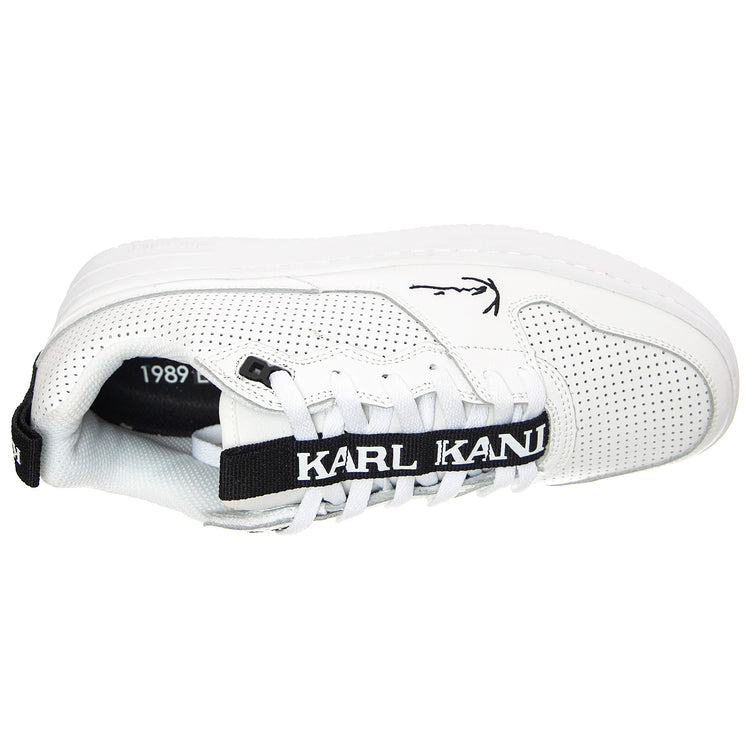 Mens Kani 89 Shoes - White / Black - Scarpe Stringate Profilo Basso Uomo Bianche KRSKKFWM000006 . KARL KANI 