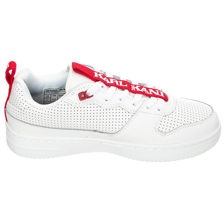 Mens Kani 89 TT Shoes - White / Red - Scarpe Stringate Profilo Basso Uomo Bianche KRSKKFWM000007 . KARL KANI 