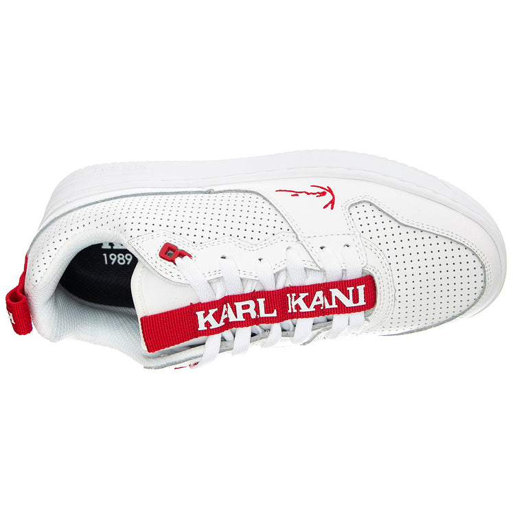 Mens Kani 89 TT Shoes - White / Red - Scarpe Stringate Profilo Basso Uomo Bianche KRSKKFWM000007 . KARL KANI 