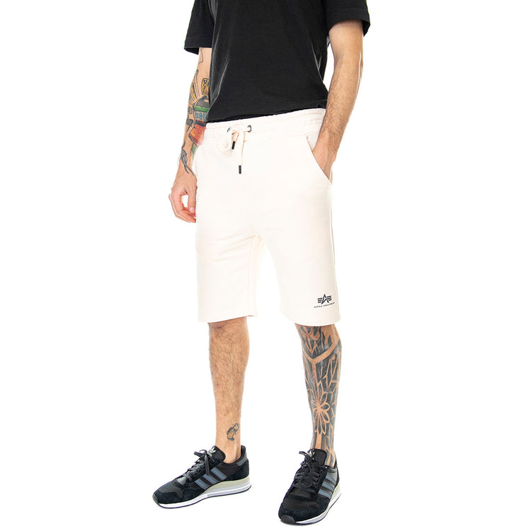 Basic Small Logo - Bermuda Uomo Beige / Jet Stream 116363-578 . ALPHA INDUSTRIES 