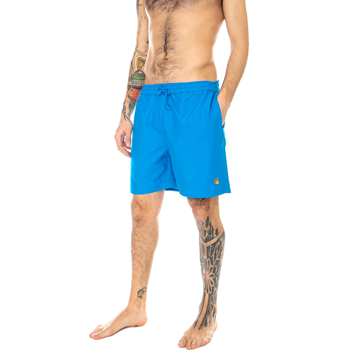 Chase Trunk Azzuro / Gold - Costume da Bagno Uomo Blu I026235.08M.90.03 . CARHARTT WIP 