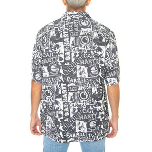 S/S Collage Shirt Collage Print, Black / White I027532.09M.00.03 . CARHARTT WIP 