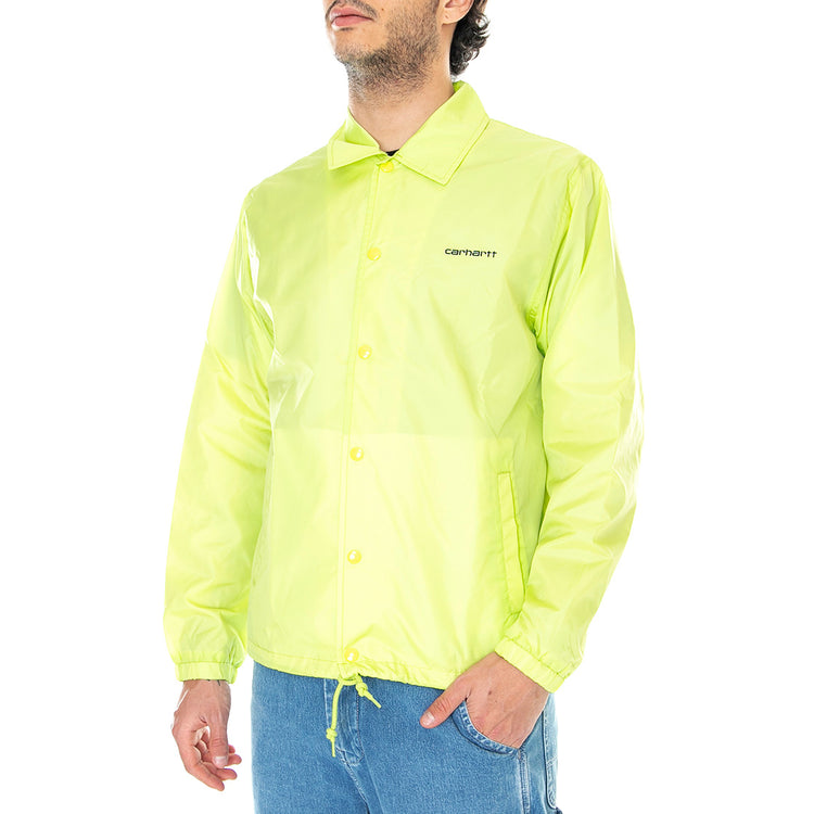 Carhartt Script Coach Jacket Lime / Black - Giacca Uomo Verde I027784.09E.90.03 . CARHARTT WIP 
