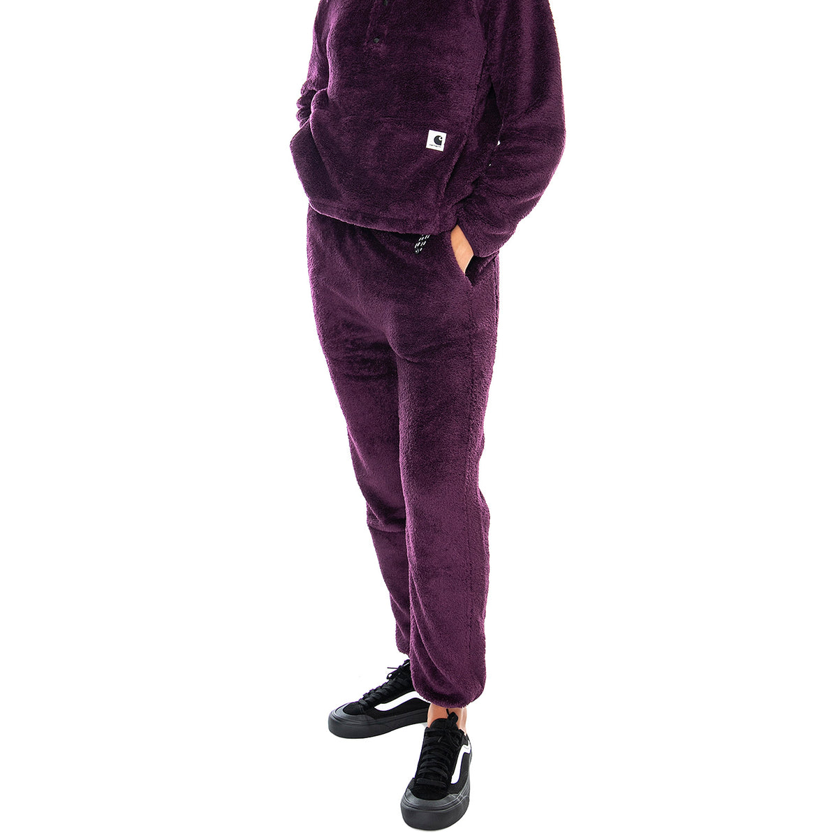 W' Fernie Sweat Pants Boysenberry / Black - Pantaloni Donna Viola I028418.0E8.90.03 . CARHARTT WIP 